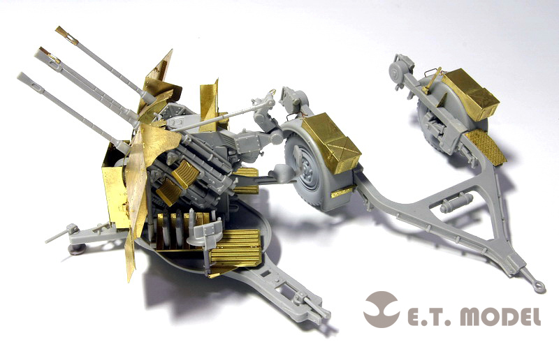 E.T.model E35-027 1/35 WWII ドイツ 2cm FLAK 38 対空砲(トランぺッター 02309用）_画像7
