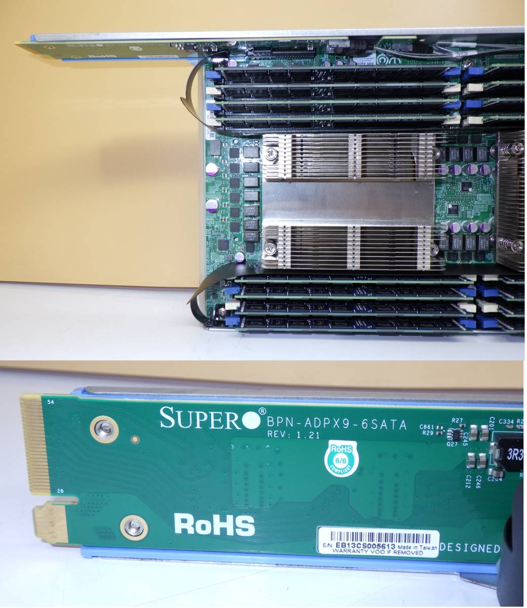  server supermicro X9DRT-HF+ motherboard PC3 memory 16GB x16 sheets =256GB intel XEON E5-2670V2 CPU 2.50GHz 2 basis installing operation verification ending #659W23