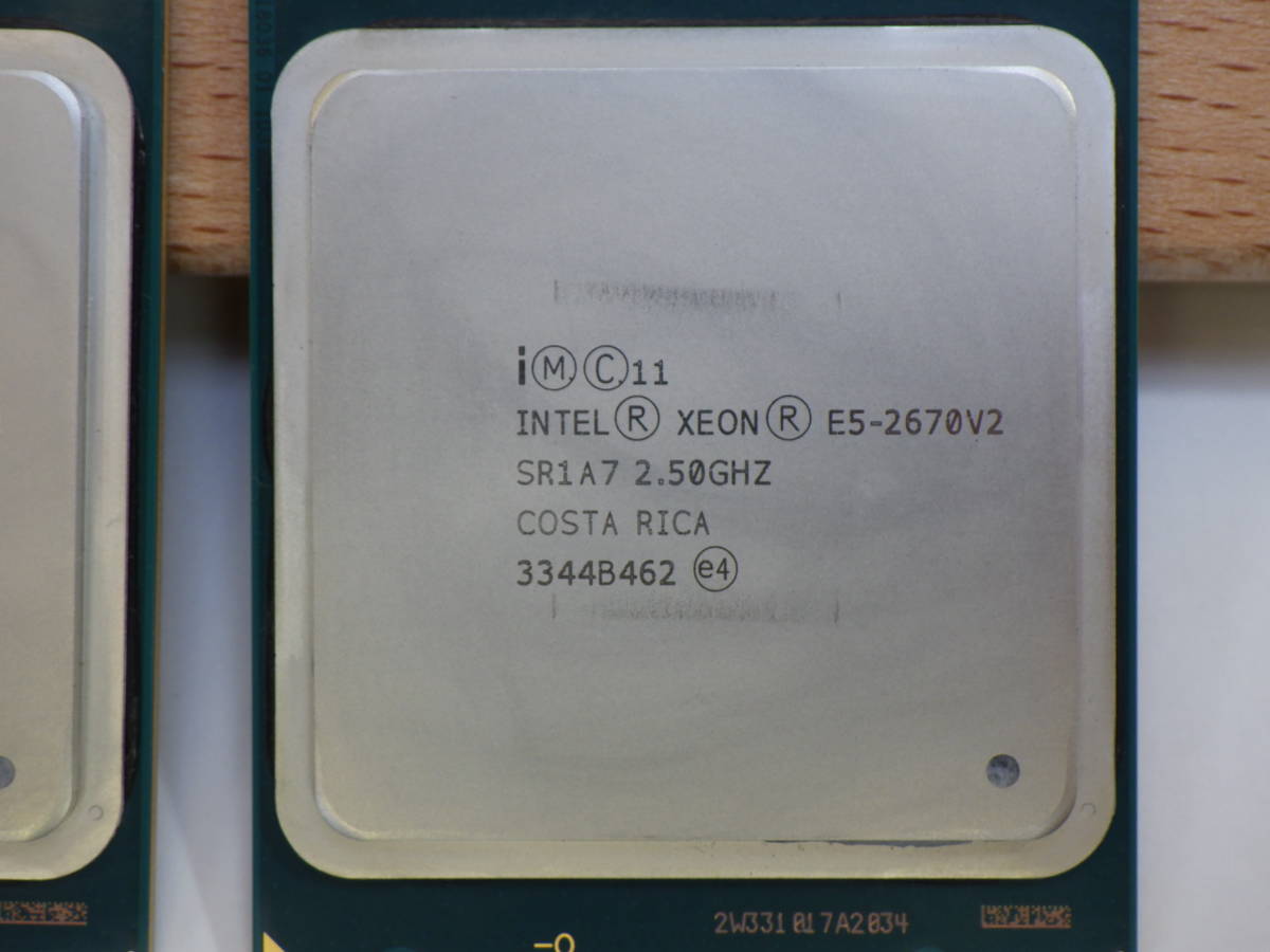 サーバー Intel Xeon E5-2670V2 SR1A7 CPU 2.50GHz COSTA RICA セット２個 LGA2011 動作品保証#433W23_画像5