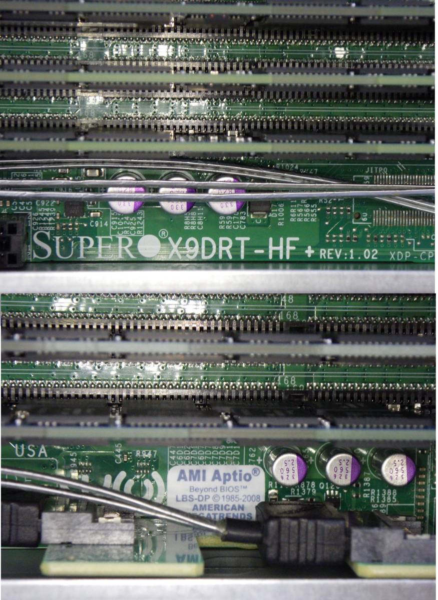  server supermicro X9DRT-HF+ motherboard PC3 memory 16GB x16 sheets =256GB intel XEON E5-2670V2 CPU 2.50GHz 2 basis installing operation verification ending #659W23