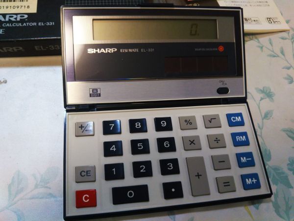 １円スタート！！　未使用・保管品　電卓マニア向け　シャープ　EL-331　８桁ソーラー電卓　動作確認済み　②_画像4