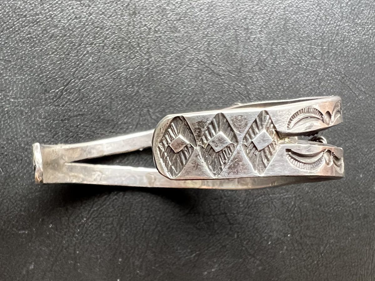 NAVAJO【OLD PAWN】1940's coin silver スパイダーウェブ NAVAJO【OLD PAWN】1940's coin silver スパイダーウェブ