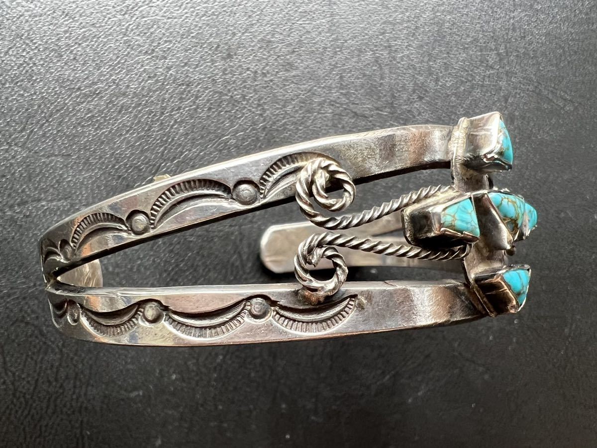 NAVAJO【OLD PAWN】1940's coin silver スパイダーウェブ NAVAJO【OLD PAWN】1940's coin silver スパイダーウェブ