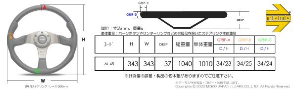 MOMO ステアリング MOD.78（モデル78）35パイ ブラックスエード M-45 正規輸入品_画像2