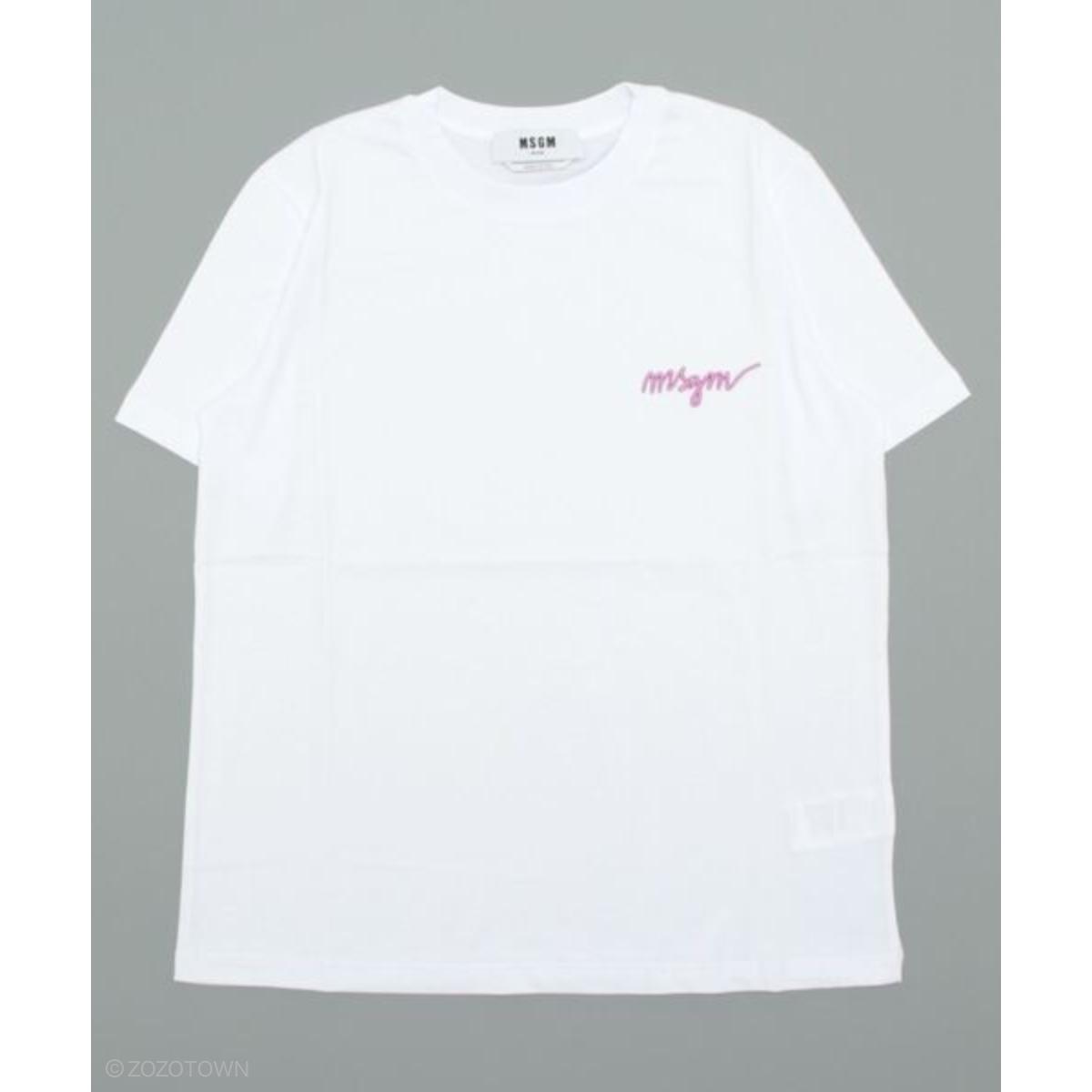 MSGM】 クルーネック 刺繍ロゴTシャツ|Yahoo!フリマ(旧PayPayフリマ)