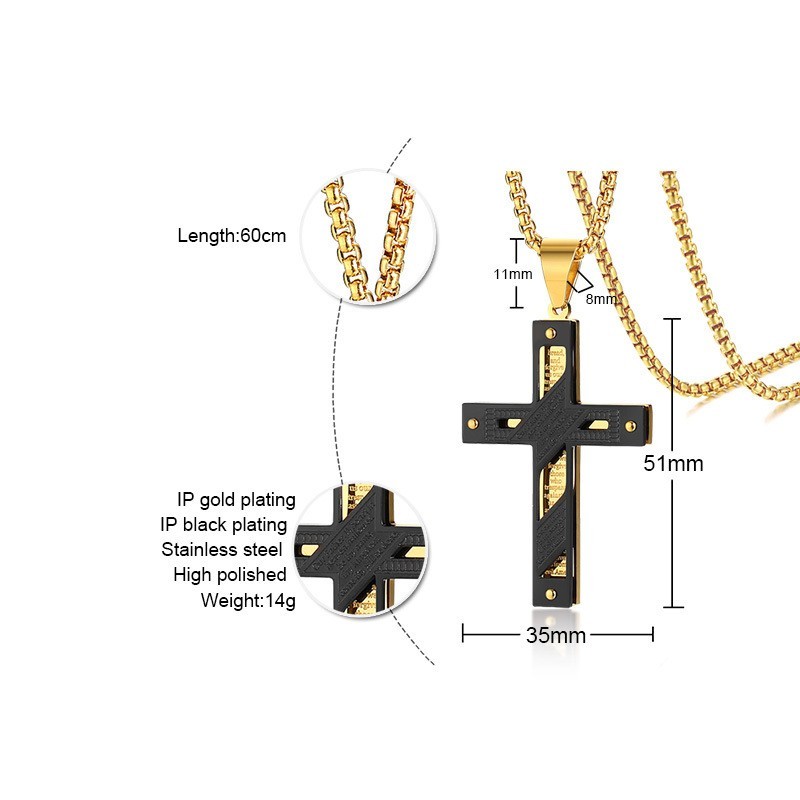 ネックレス メンズ ペンダント クロス ステンレス おしゃれ 大人_画像3
