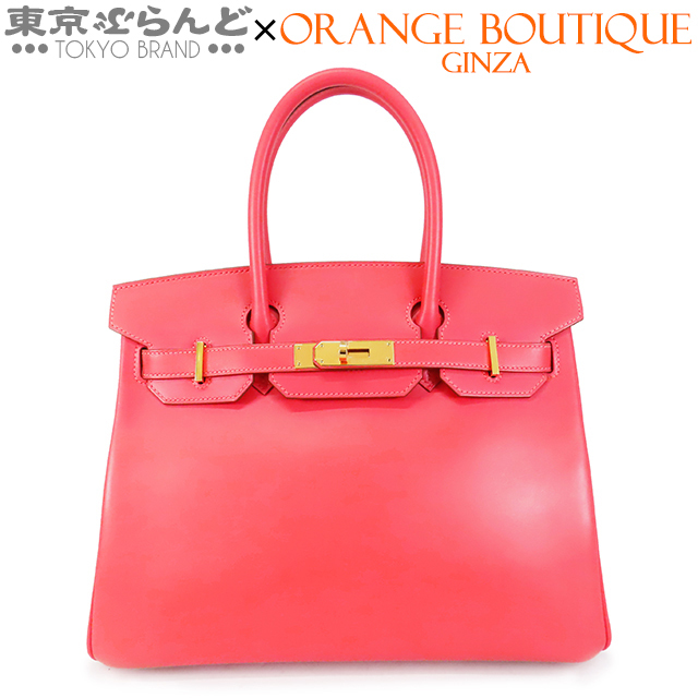 101662151 エルメス HERMES バーキン 30 バッグ ハンドバッグ タデラクト ローズリップスティック ゴールド金具 レディース A刻印