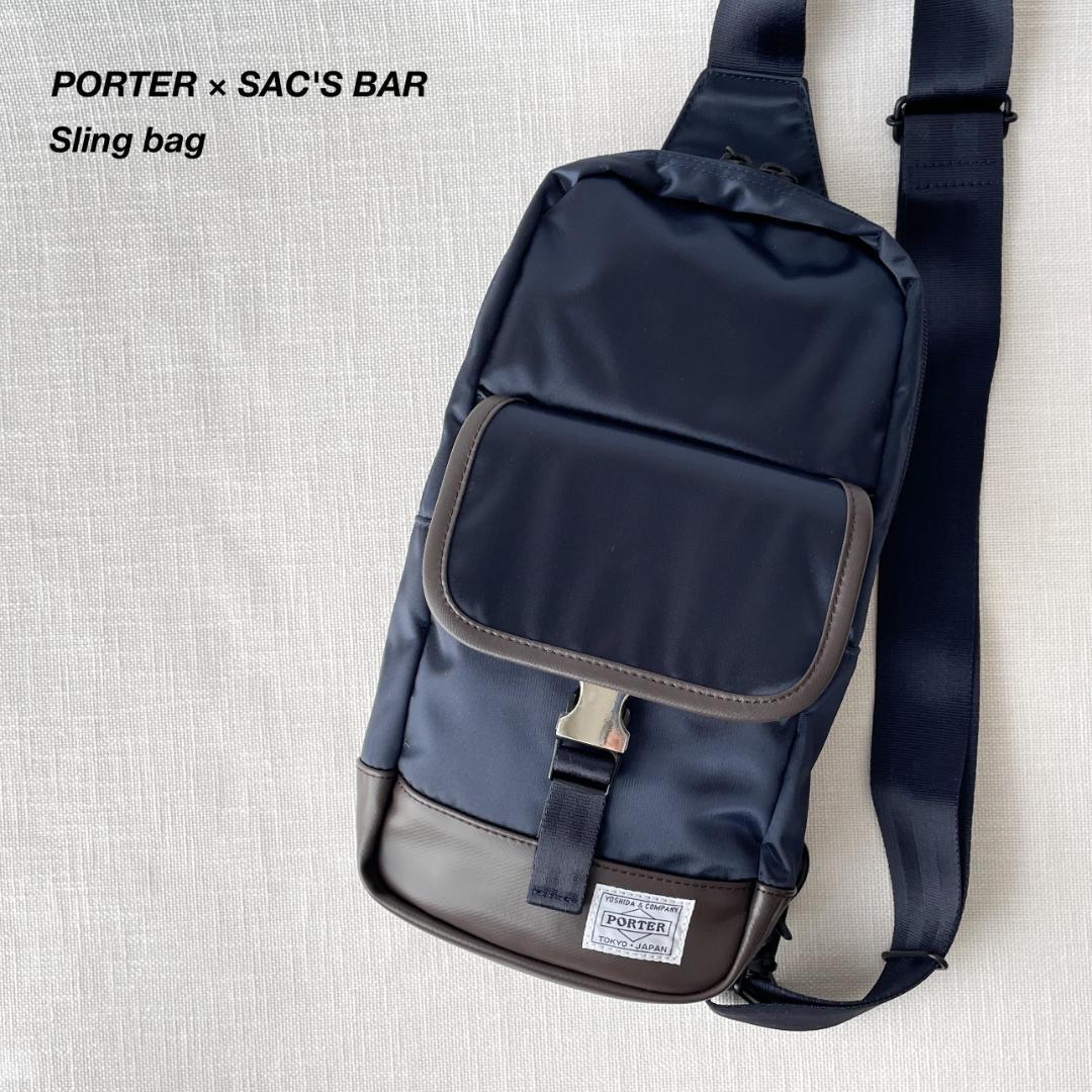 美品 ポーター×サックスバー ストーム ボディバッグ ショルダー 斜