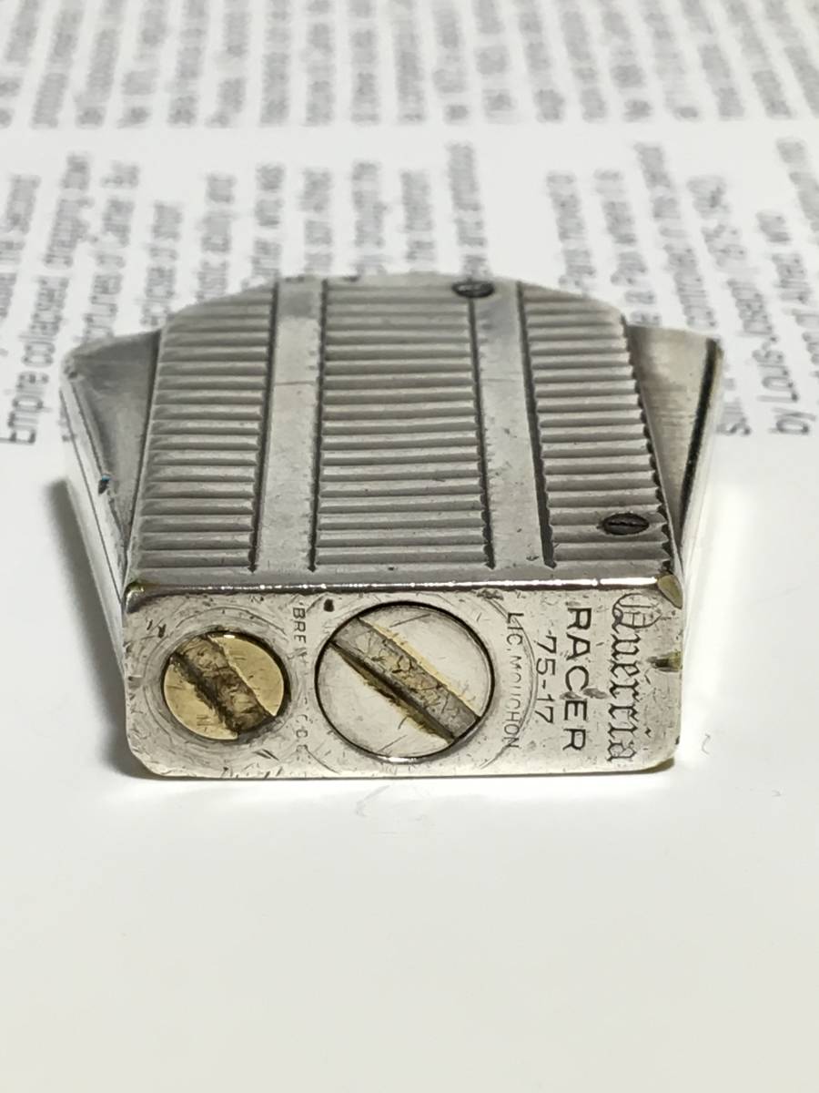 C1930 Quercia “The Racer” oil Lighter SILVER ケルシア　ザ・レーサー　銀無垢　美品&希少_画像6