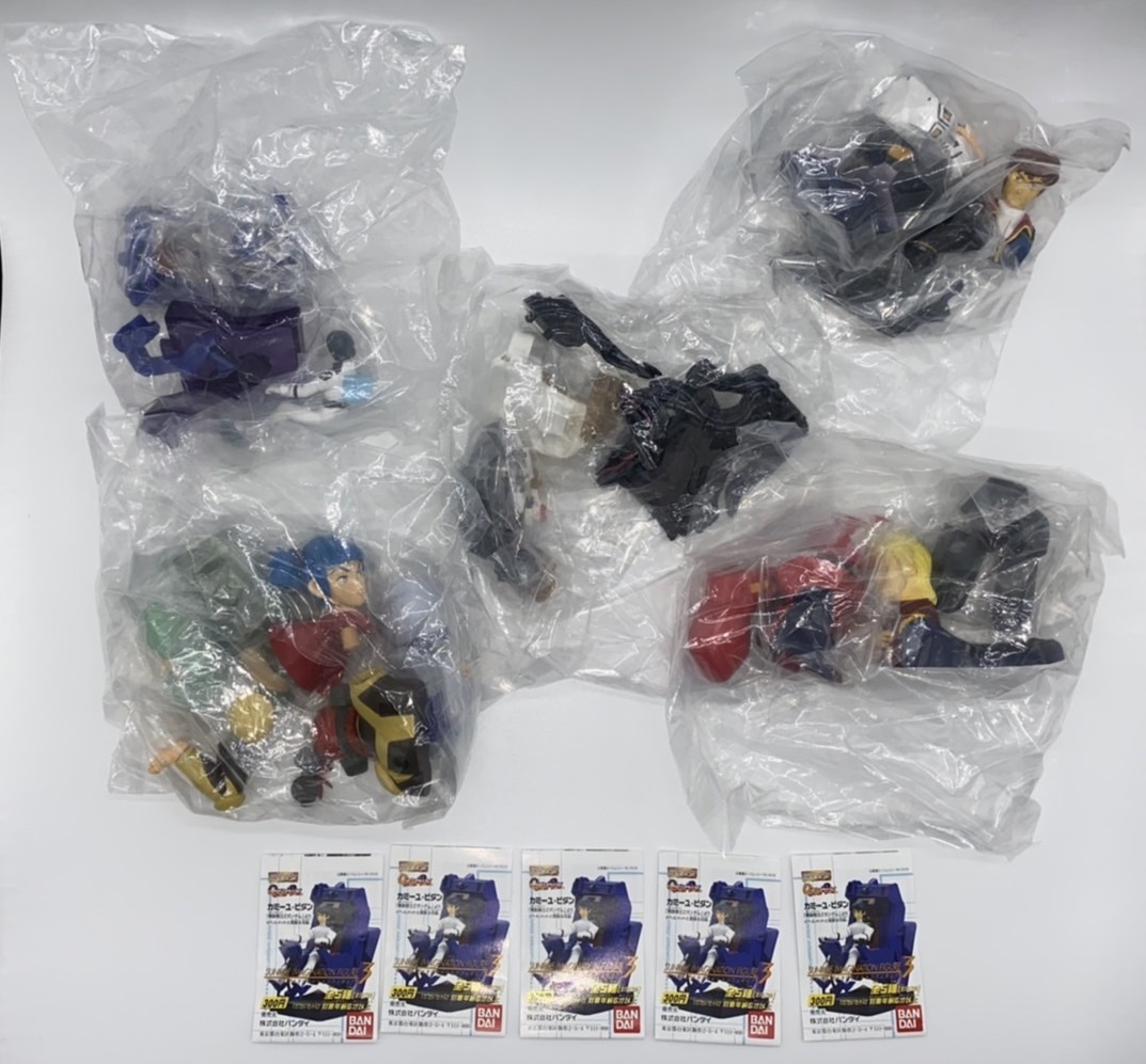 ◎バンダイ ガシャポン ＨＧシリーズ サンライズイマジネイションフィギュア３ 全５種セット　新品・未開封 初版４凹 シャア カミーユ