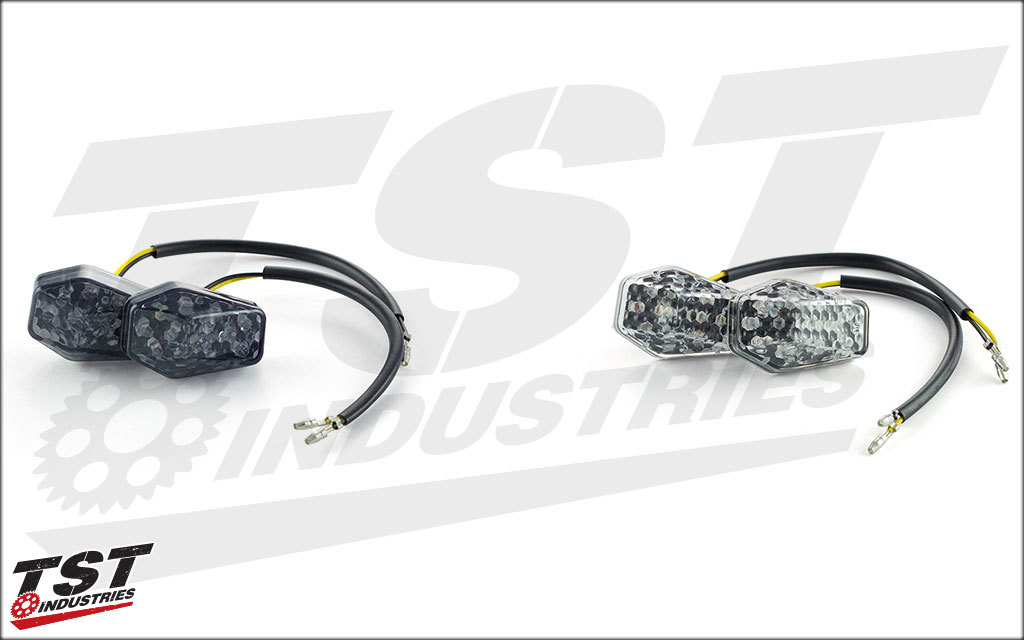 TST Industries Z125 フロント スモーク LEDウィンカー 専用ハーネス付 カスタム_画像6