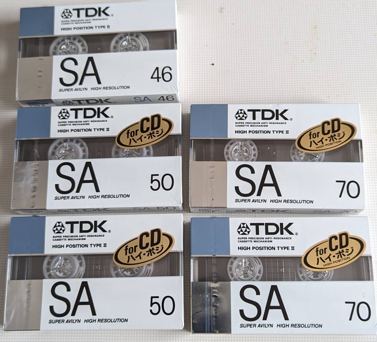 未開封 未使用 TDK SA 46本 1本 50分 2本 70分 2本 ～ 貴重な長尺あり カセット全盛期のリファレンス