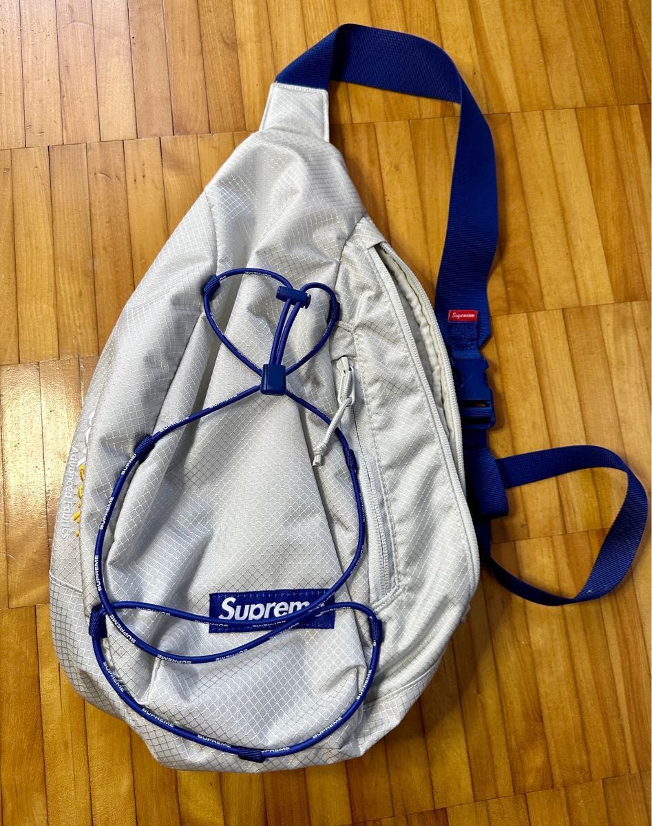 22ss supreme sling bag denim blue ボディバッグ