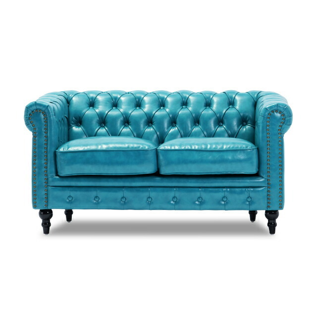  sofa sofa 2 seater . sofa antique 2 person for Cesta - field compact sofa turquoise blue imitation leather vi n cent VC2P49K