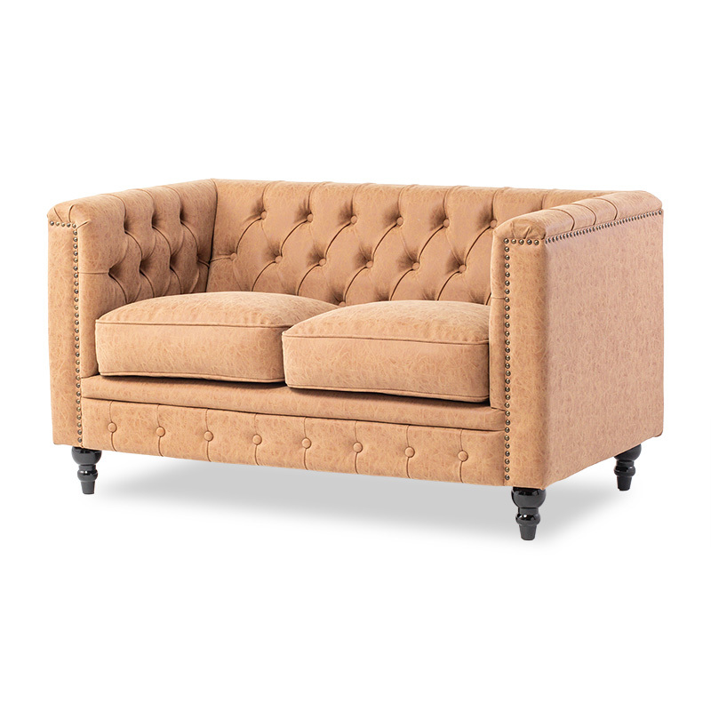  sofa love sofa -2 seater . sofa 2P Cesta - field antique style Camel imitation leather Britain modern vi n cent stylish VM2P39K