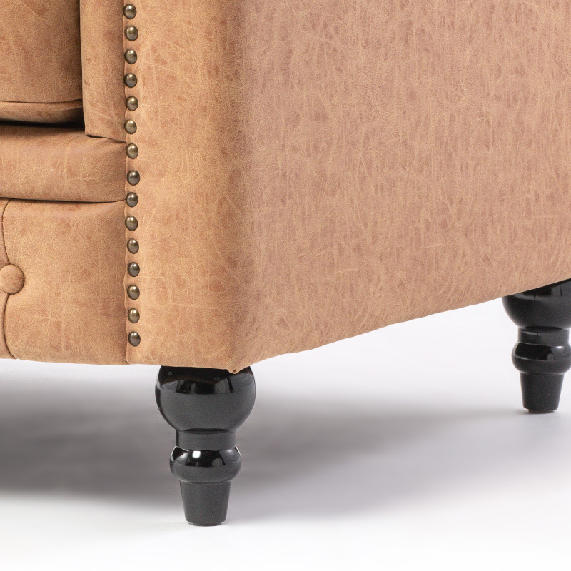  sofa love sofa -2 seater . sofa 2P Cesta - field antique style Camel imitation leather Britain modern vi n cent stylish VM2P39K