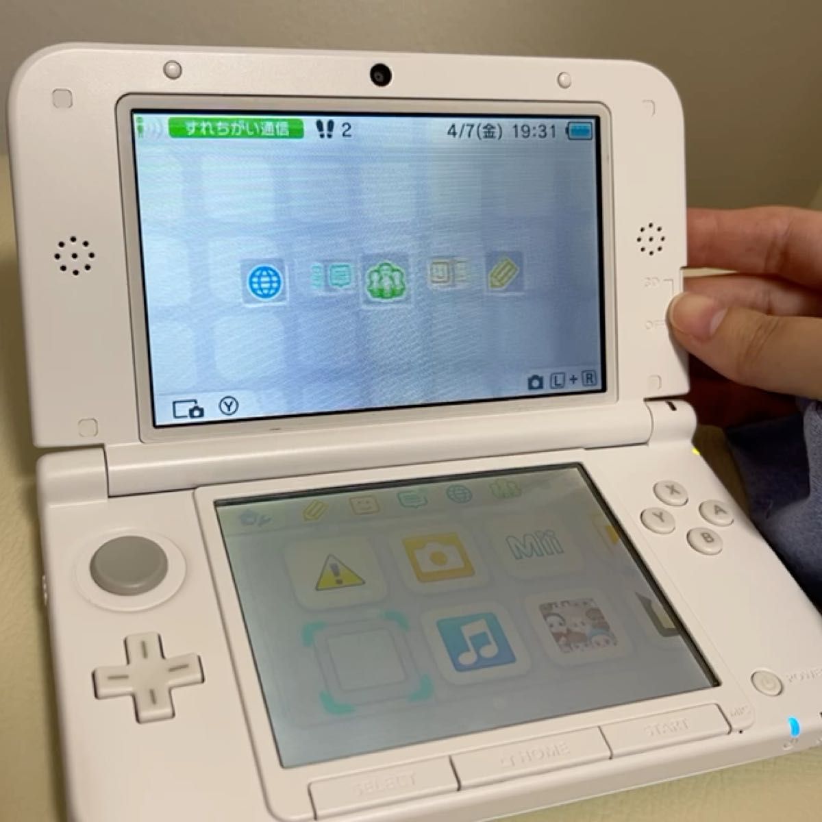 ニンテンドー3DS LL ミントホワイト 本体 箱無し