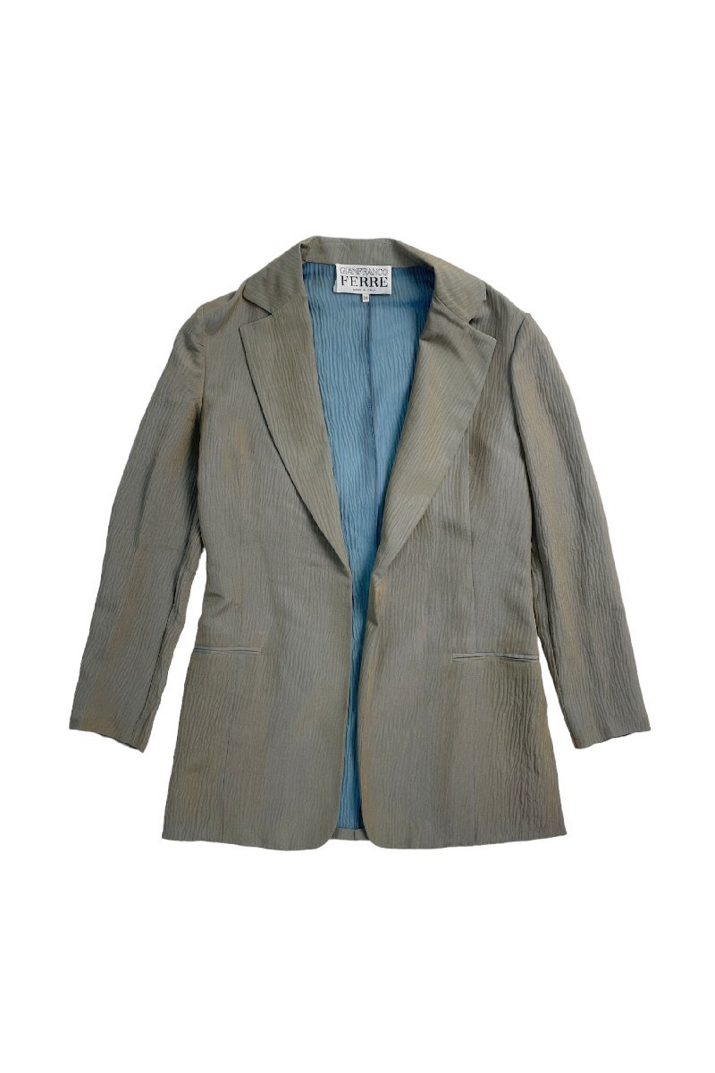 Made in ITALY GIANFRANCO FERRE silk jacket イタリア製 ジャン