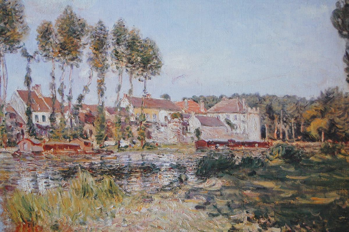 アルフレッド・シスレー ロワン河畔 複製画 風景画 絵画 油彩画 油絵 アルフレッド・シスレー ロワン河畔 複製画 風景画 絵画 油彩画