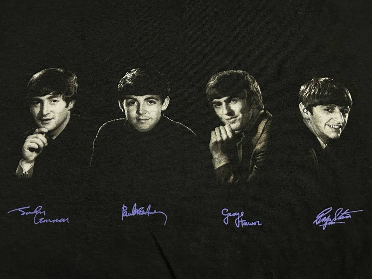 デッドストック【ビンテージ 90s THE BEATLES アンソロジー 若き日の ビートルズ 1995 Tシャツ】 バンドT ジョンレノン_画像2