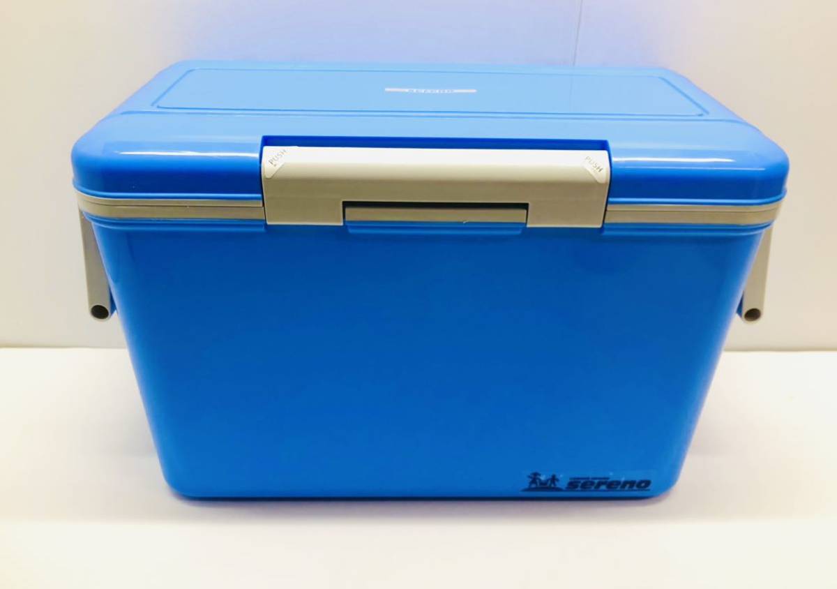 [ б/у прекрасный товар ] SERENO cooler-box SR-38 W580×D290×H365mm 36L сделано в Японии голубой цвет cooler-box 