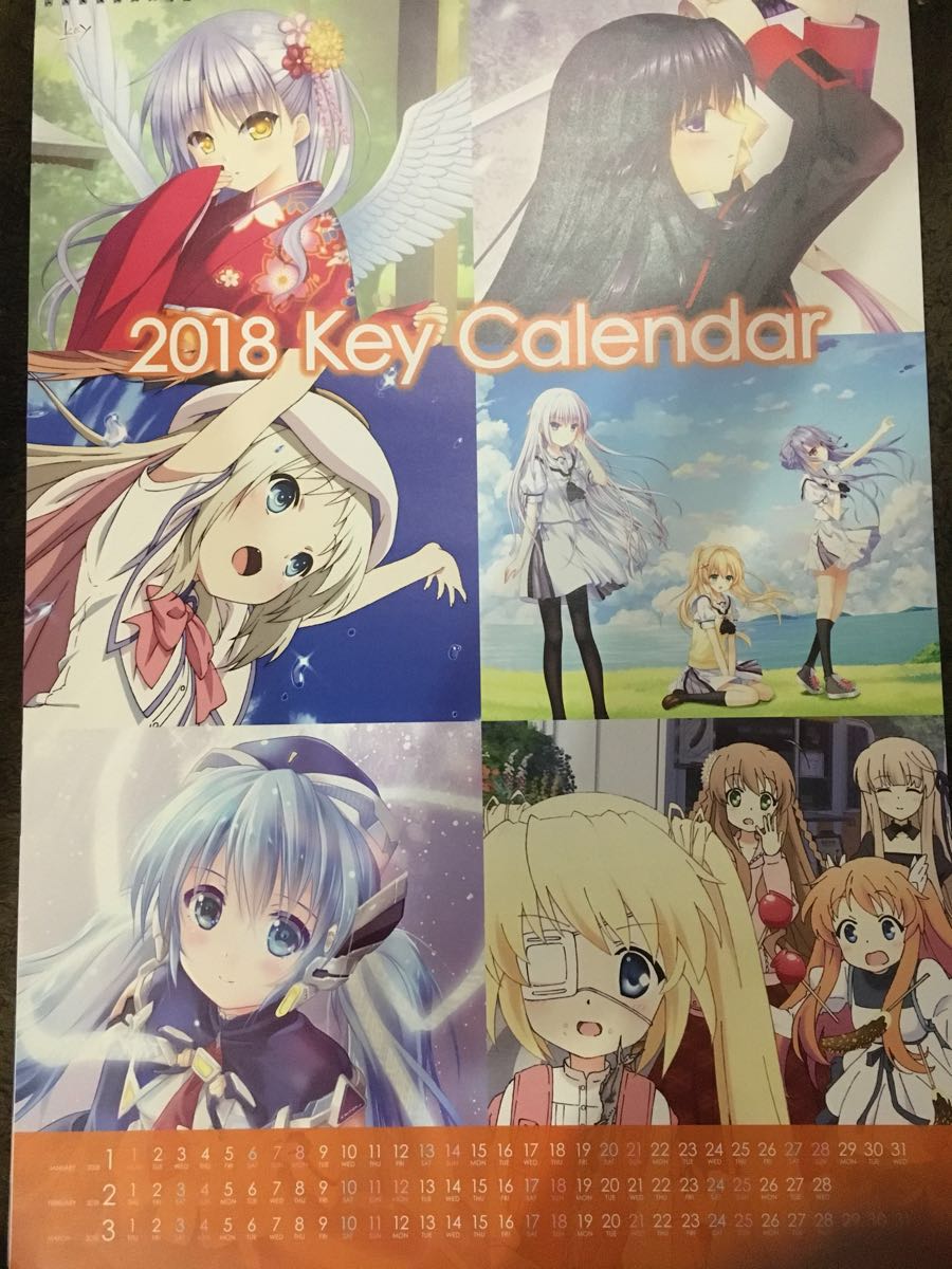 C93komikeC93 Key set Summer Pockets Angel Beats! Little Busters! planetarian Rewrite calendar 
