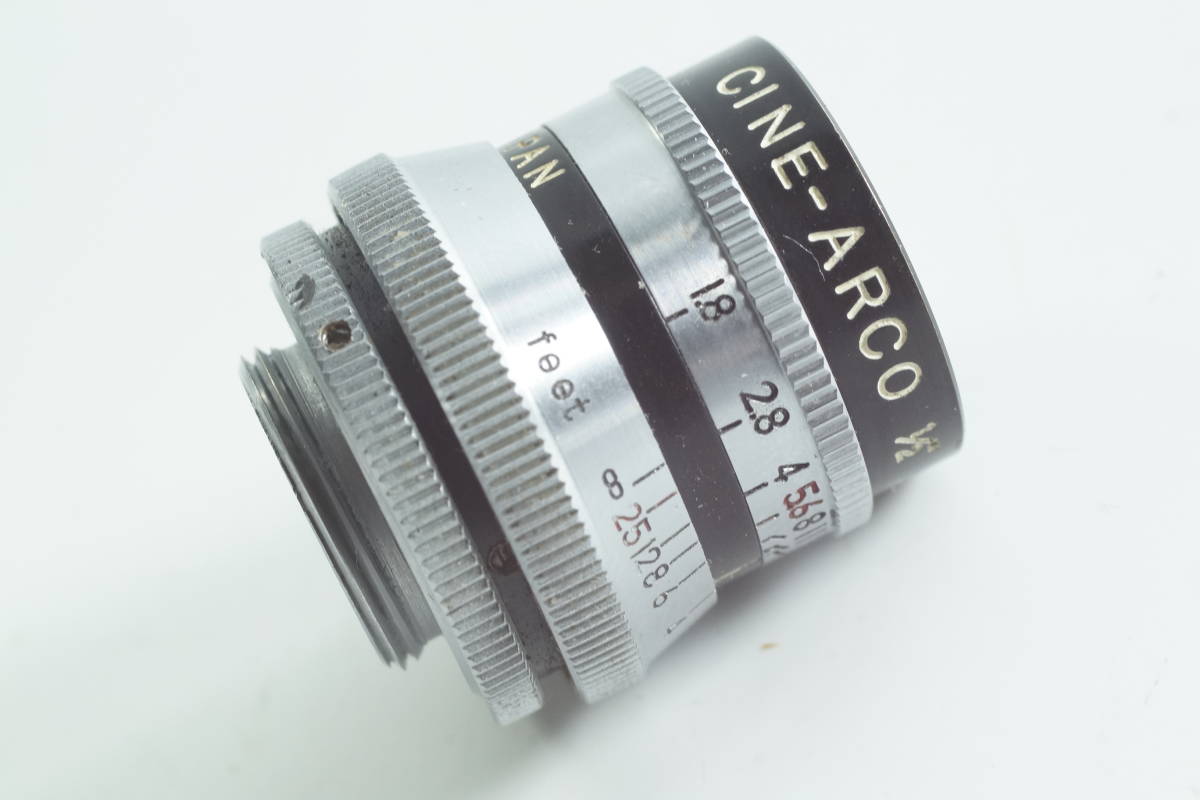 小-09【おおむねキレイ 】CINE-ARCO 1／2inch F1.8D-Mount CINE LENS アルコ写真工業 シネ アルコ Dマウント_画像3