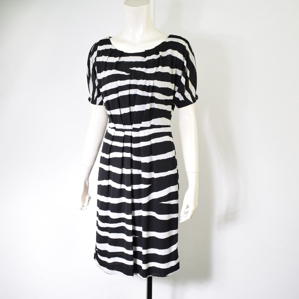 5000-EE00168* Body Dressing Deluxe * black white adult Zebra pattern One-piece 38 spring summer commuting 