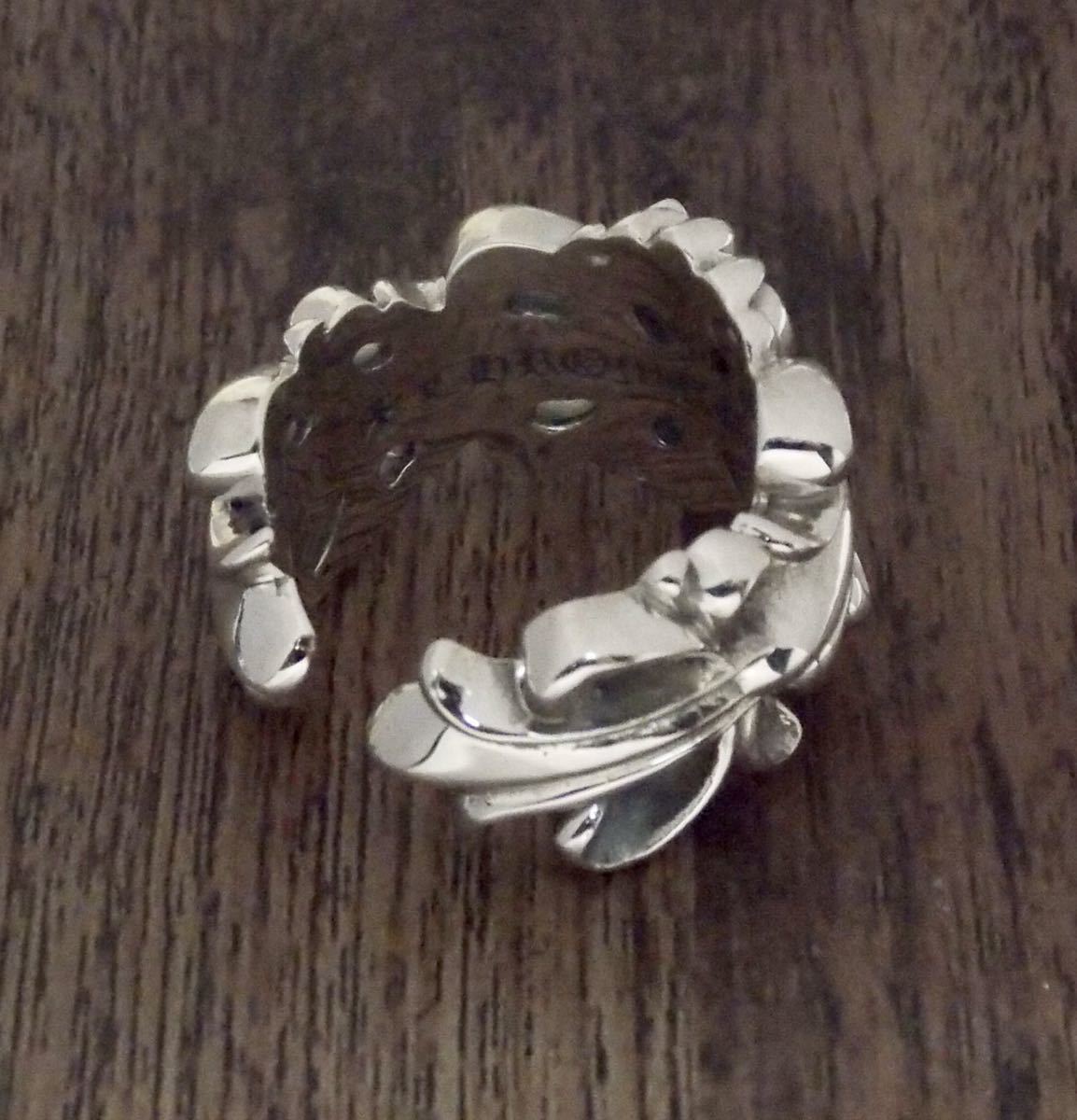 CHROME HEARTSクロムハーツ/ダブルフローラルリング/新品加工/20号