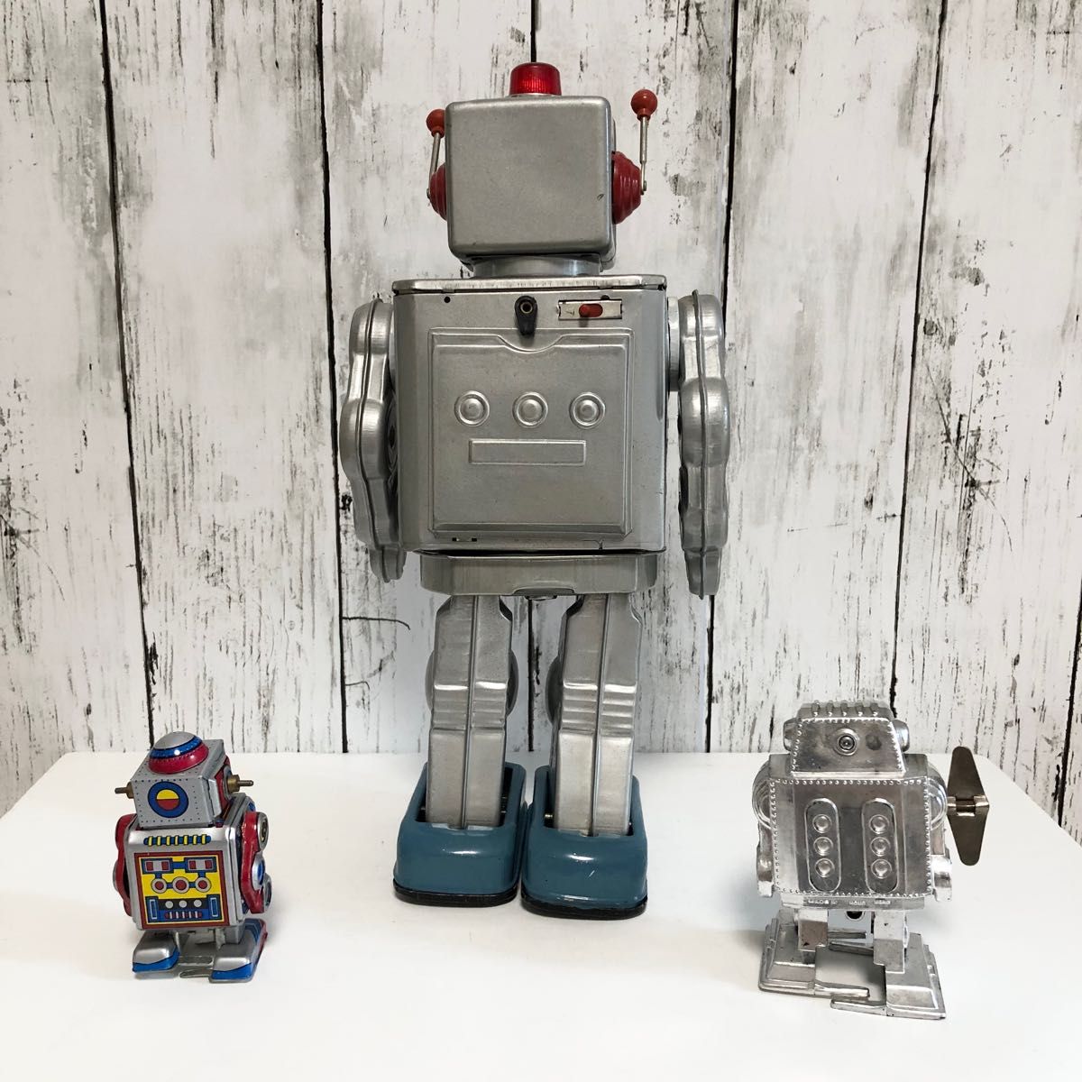 昭和レトロ ロボット 3体セット ブリキ製 ゼンマイ仕掛け おもちゃ