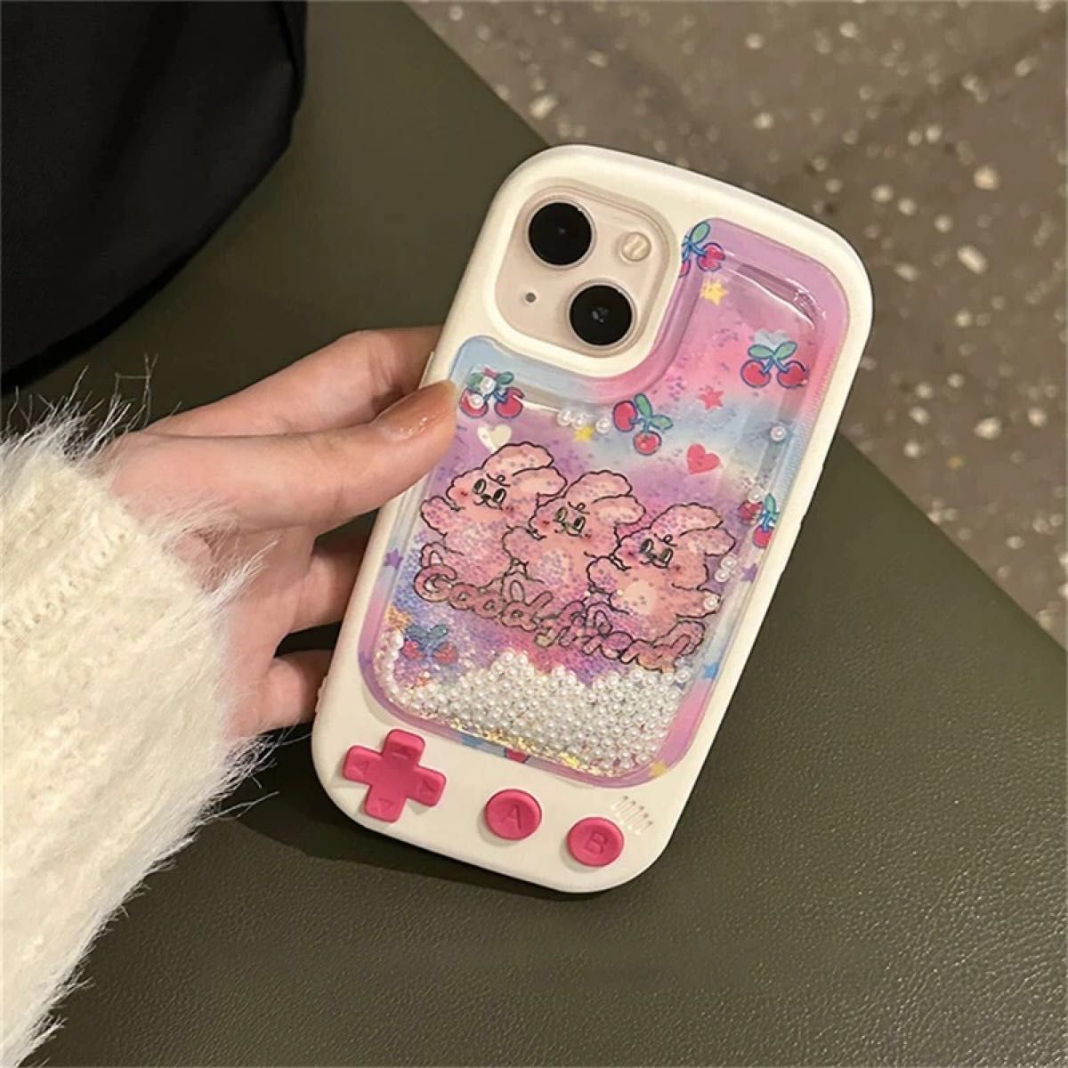 iPhoneケース ゲームボーイ風 かわいい レトロ 韓国 おしゃれ スマホカバー アイフォン うさぎ ウサギ