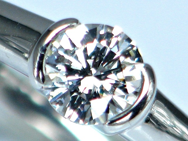 【宝石屋本舗】0.504ct　F-VS2-Good　上質天然ダイヤモンド　PT900　リング（宝石鑑定書付）_画像5