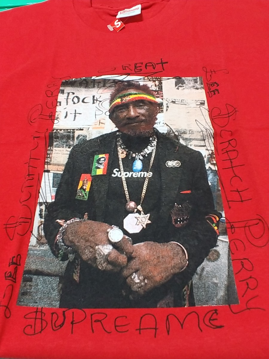 レア わりと前に発売 Supreme Lee Scratch Perry Tee Red M シュプリーム フォト Tシャツ_画像4