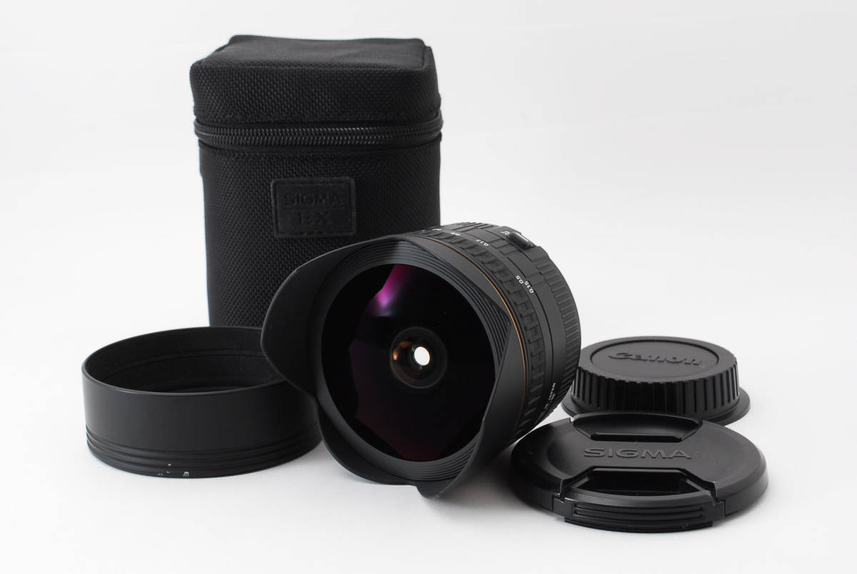 良品】シグマ SIGMA 15mm F2.8 EX DG DIAGONAL FISHEYE Canon キヤノン