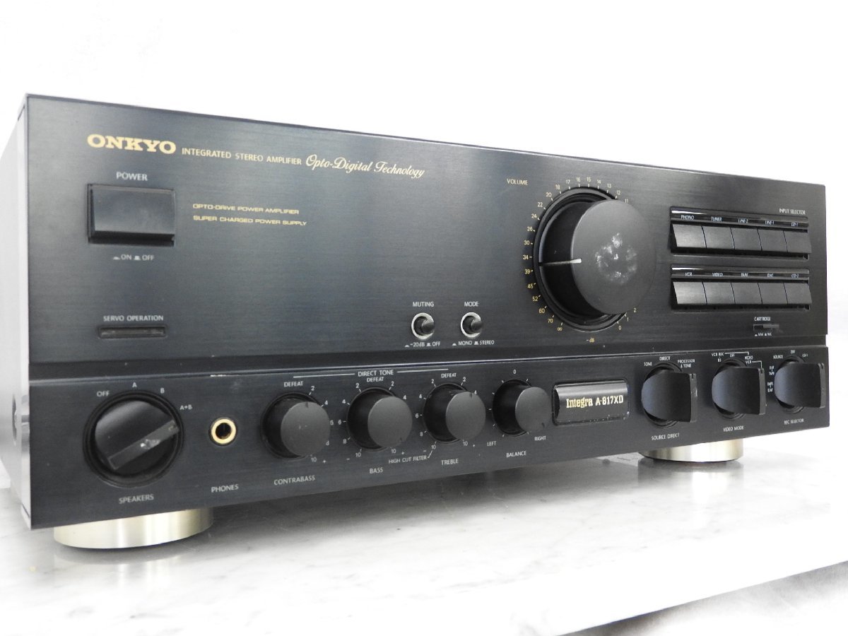 直販直送 整備済 ONKYO オンキョー アンプIntegra A-924 リモコン/箱付