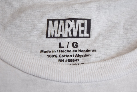 【Lサイズ】 マーベル ロゴプリント キャラクター Tシャツ メンズL マーベルコミックス MARVEL アメカジ アメコミ 古着 BA3609_画像4