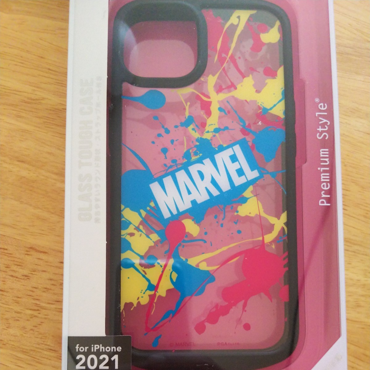 iPhone 13 ガラスタフケース マーベル MARVEL ハイブリッド設計