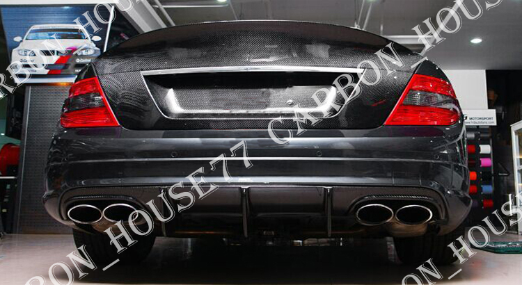 *BENZ sedan W204 previous term C63 AMG carbon rear difuzar BIG FIN left right 4ps.@.2008-2011{ paste type }.