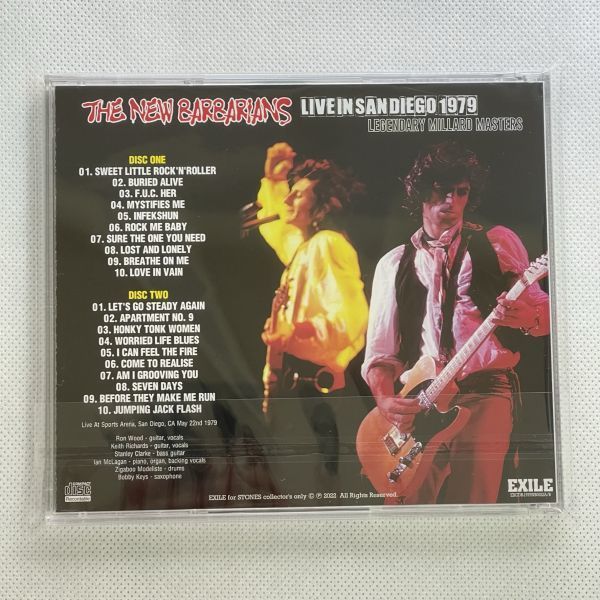 new!! EXCDR-1979NB0522A/B: THE NEW BARBARIANS - SAN DIEGO 79 =LEGENDARY MILLARD MASTERS= [キース・リチャーズ, ROLLING STONES]_画像2