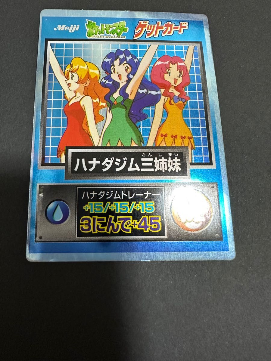 ポケットモンスター ゲットカード ハナダジム三姉妹 meiji ポケットモンスター ゲットカード ハナダジム三姉妹 meiji