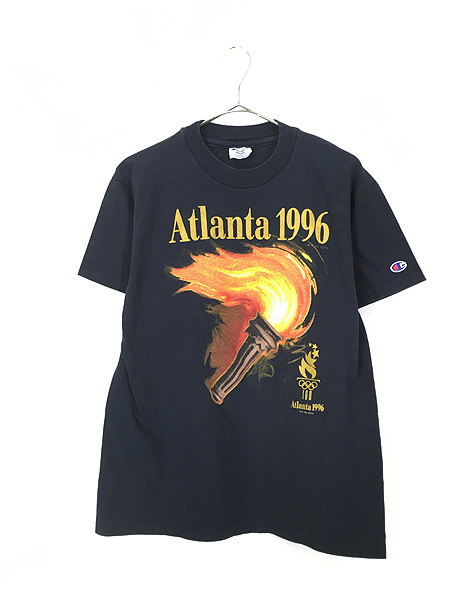 古着 90s USA製 Champion アトランタ 五輪 オリンピック オフィシャル プロモ Tシャツ M 古着_画像1