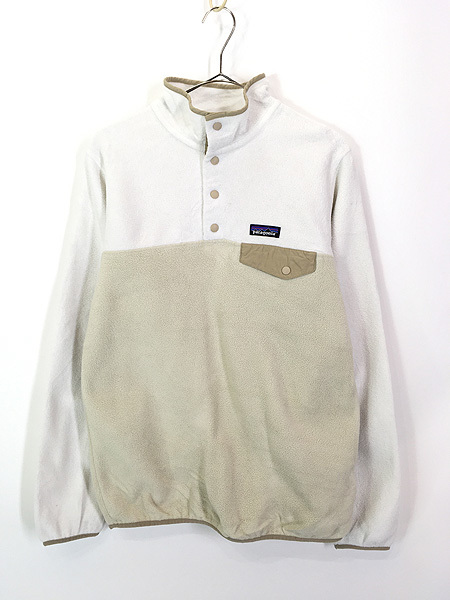 売れ筋商品 フリース シンチラ バイカラー スナップT Patagonia 16s 古着 レディース ジャケット 古着 M オフホワイト×ベージュ Mサイズ 売れ筋商品 フリース シンチラ バイカラー スナップT Patagonia 16s 古着 レディース ジャケット 古着 M オフホワイト×ベージュ Mサイズ