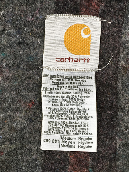  б/у одежда 90s USA производства Carhartt подкладка покрывало Denim Work misi gun choa комбинезон жакет M б/у одежда 