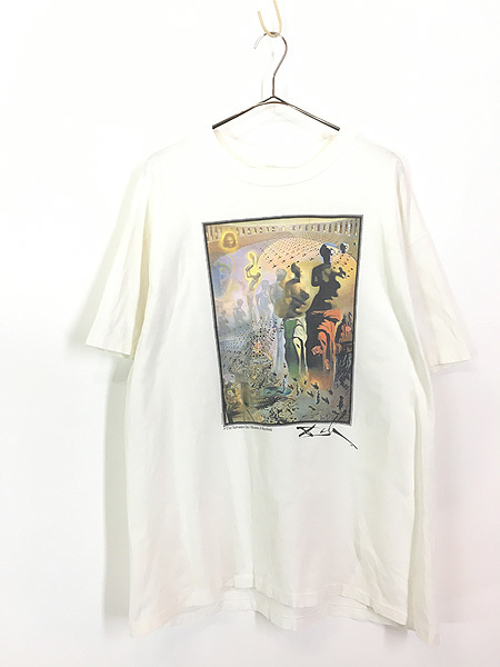 古着 90s Salvador Dali 「幻覚剤的闘牛士」 シュルレアリスム アート Tシャツ XL位
