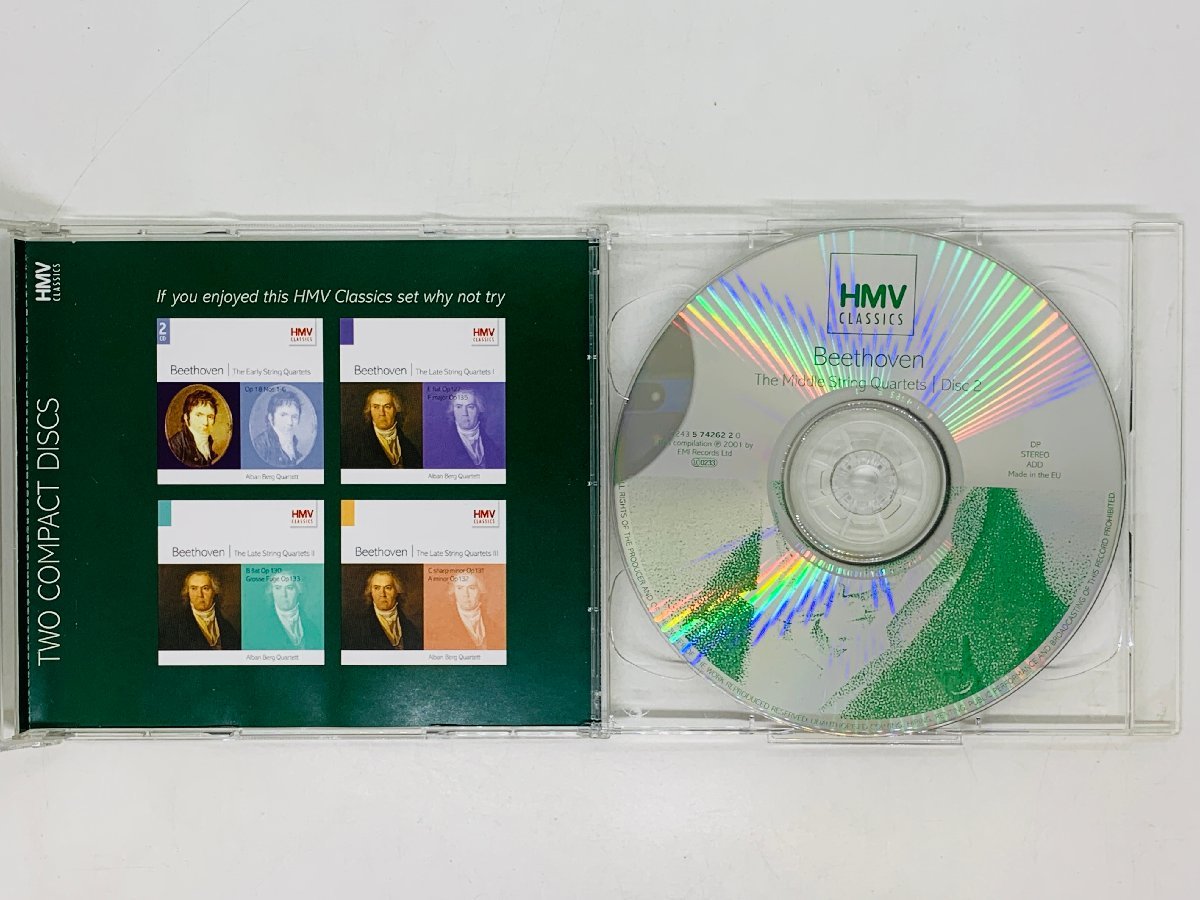 即決2CD Beethoven The Middle String Quartets / HMV CLASSICS / ベートーヴェン アルバム S06_画像4