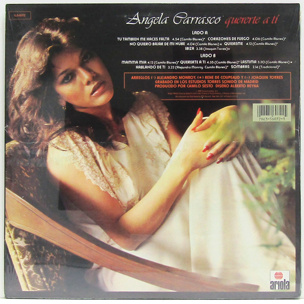 米国 未開封シュリンク付LP☆ ANGELA CARRASCO Quererte A Ti（US Ariora IL6-6072）アンジェラ・カラスコ ドミニカ_画像3