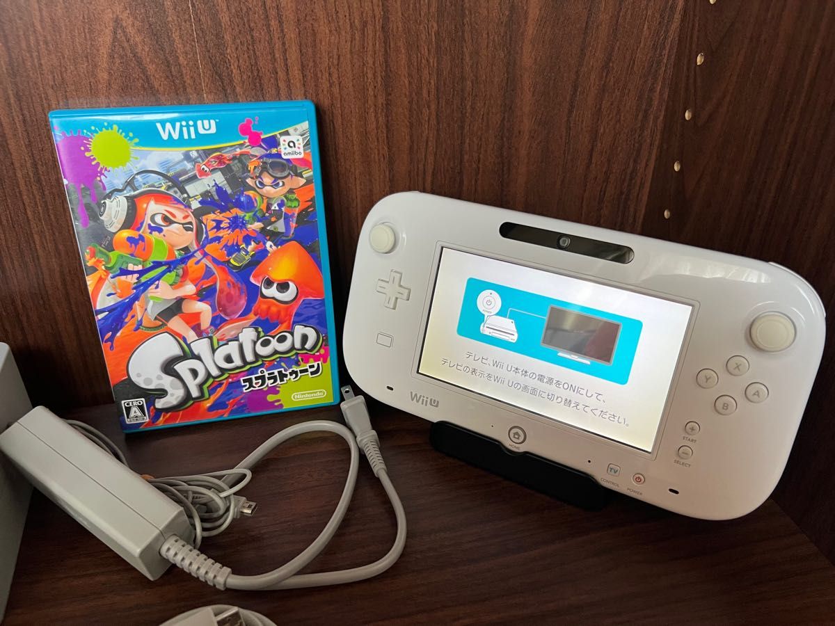 WiiU 本体 シロ 32GB Nintendo 任天堂 スプラトゥーン セット 動作確認済み Splatoon