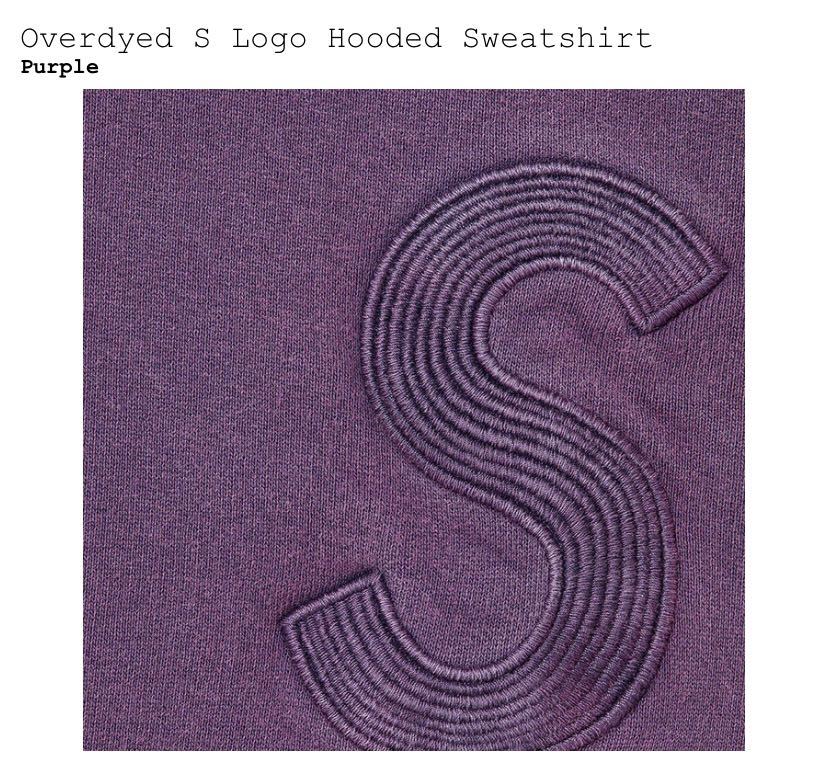 Supreme Overdyed S Logo Hooded Sweatshirt パープル M シュプリーム BOX LOGO ボックスロゴ パーカー_画像2