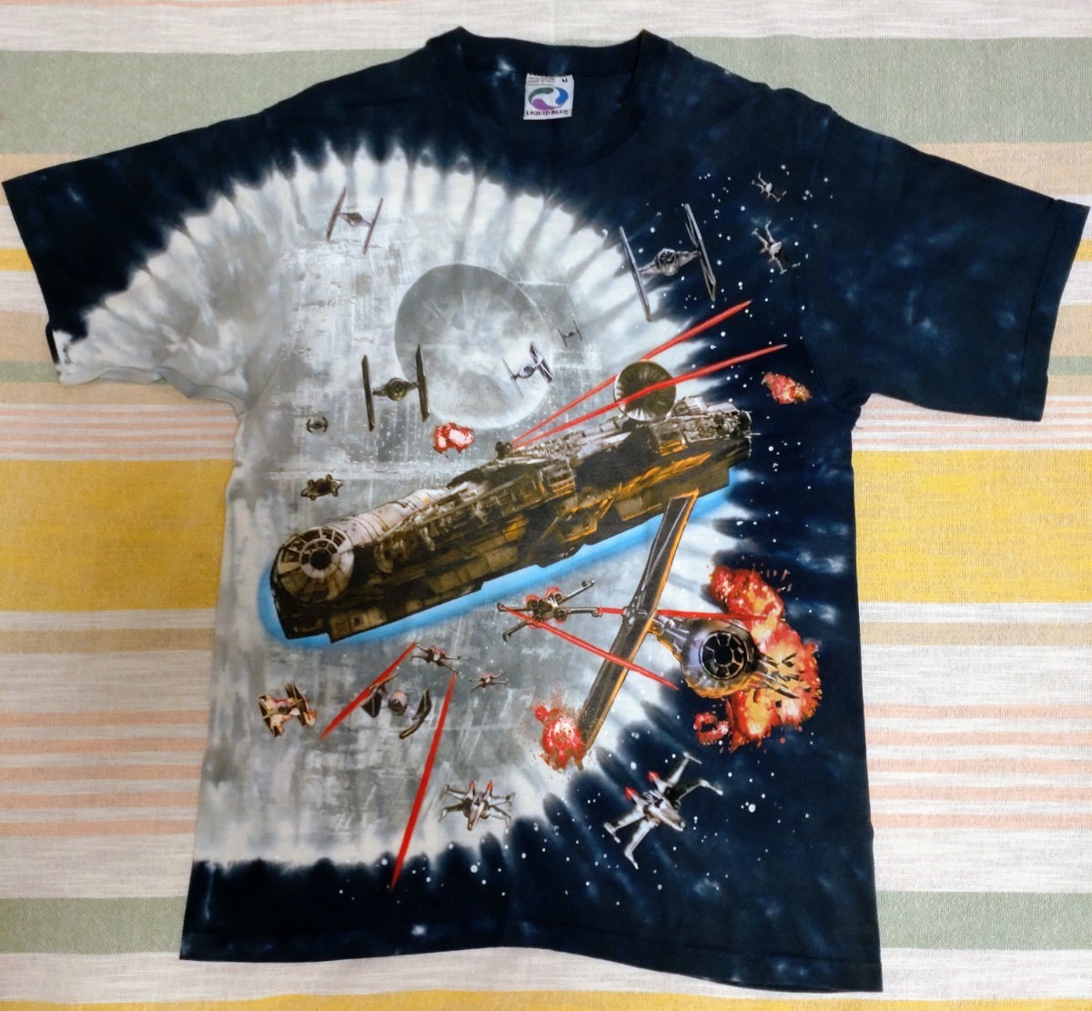 90s ビンテージ USA製 STARWARS Tシャツ LIQUID BLUE-