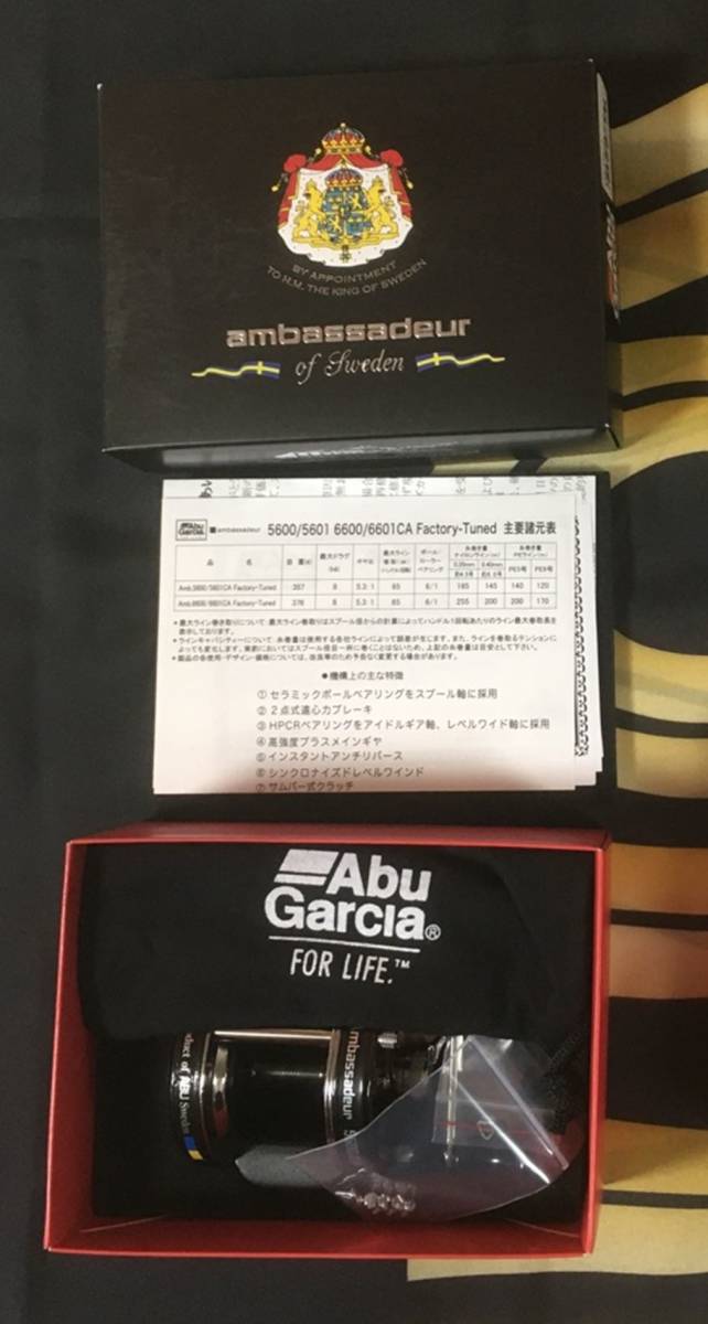 ★新品未使用★ アブガルシア Abu Garcia アンバサダーAmbassadeur 4600CA FACTORY TUNED ブラック_画像1